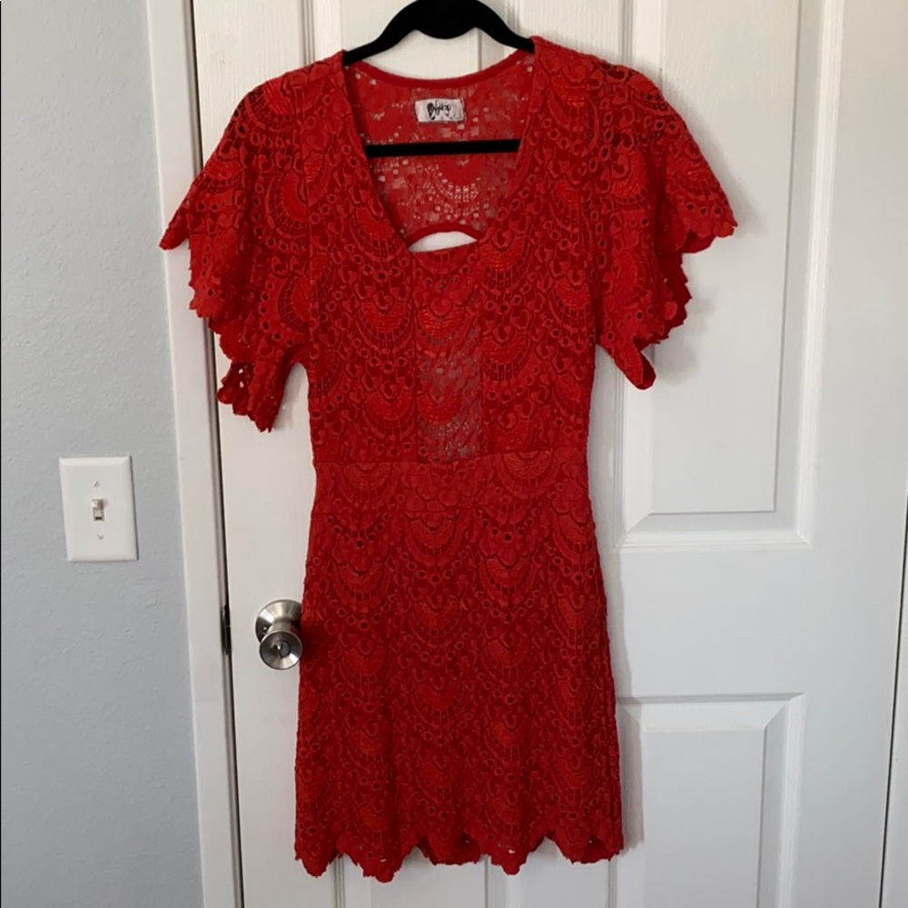 Red Lace Women’s Dress
